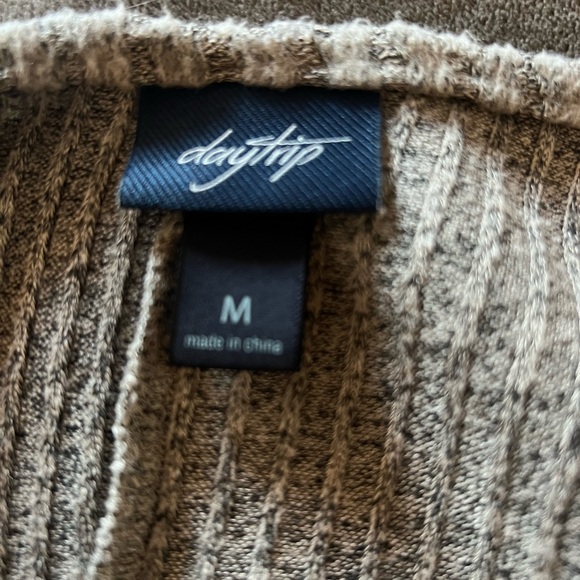 Daytrip Cold Shoulder Sweater with Lace Up Sleeves - Picture 5 of 5